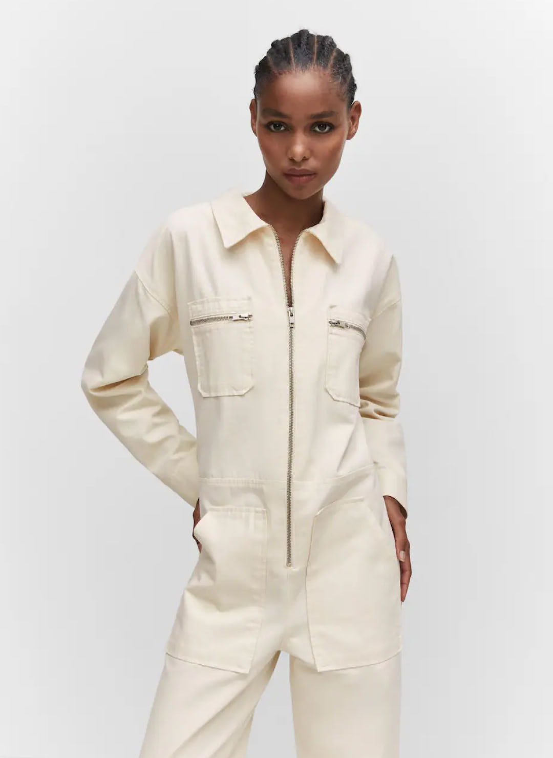 Denim zipper jumpsuit - Image 3